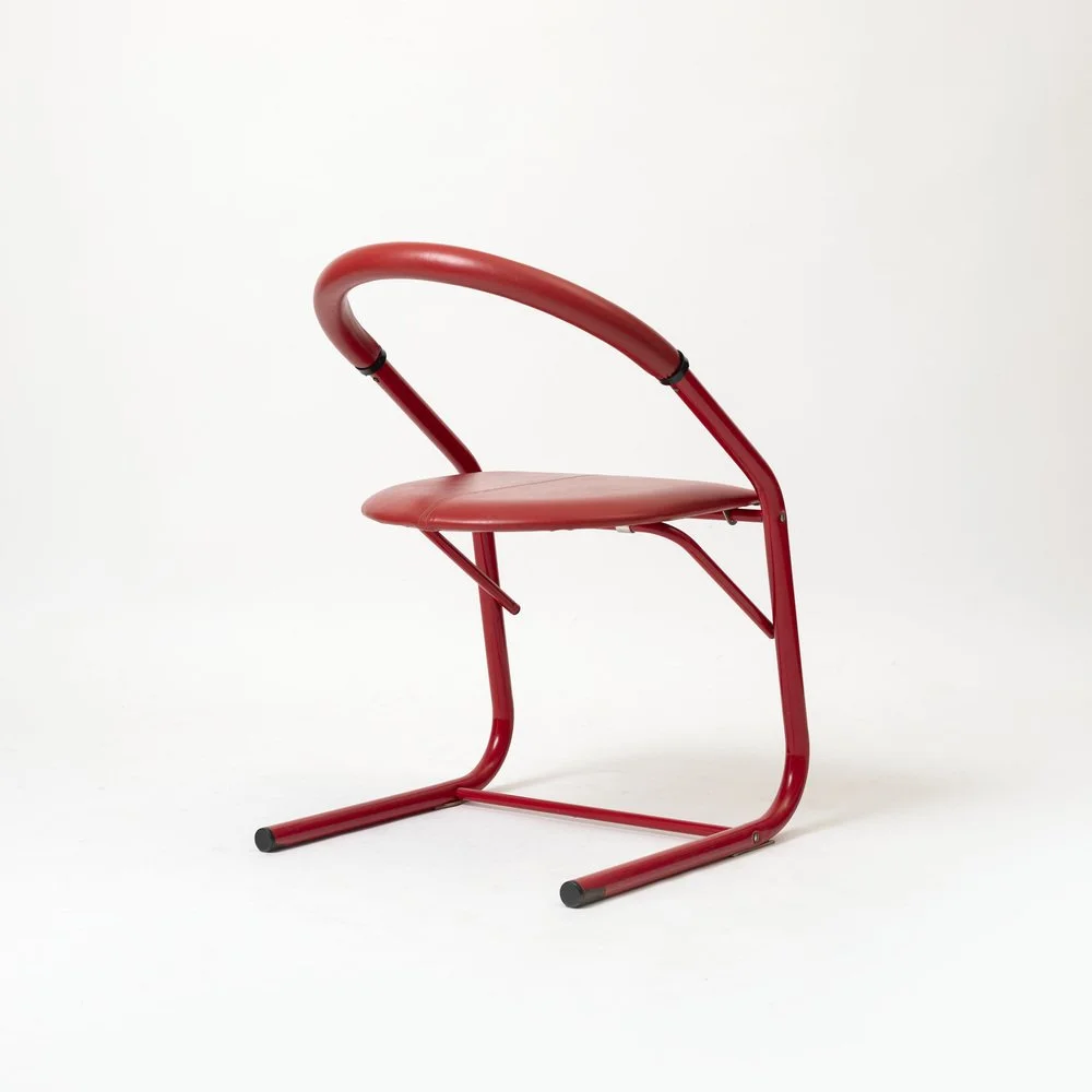 Set of 4 vintage chairs, Italy, 1980s