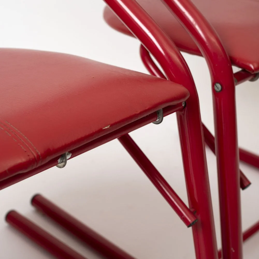 Set of 4 vintage chairs, Italy, 1980s
