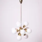 Sputnik-style chandelier, Kamenický Šenov, Czechoslovakia, 1970s