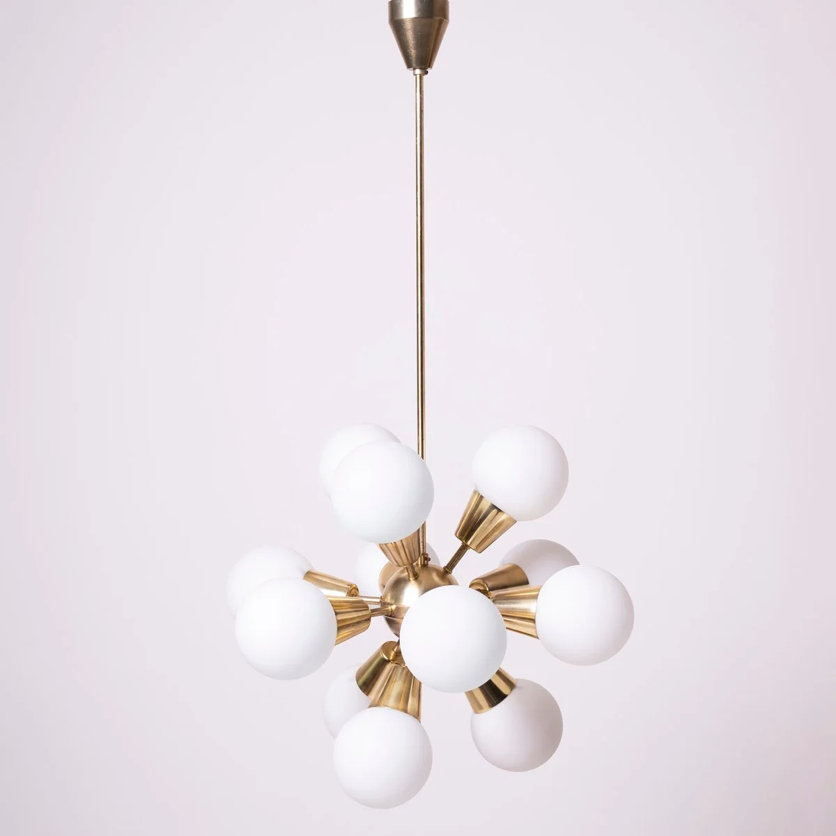 Sputnik-style chandelier, Kamenický Šenov, Czechoslovakia, 1970s
