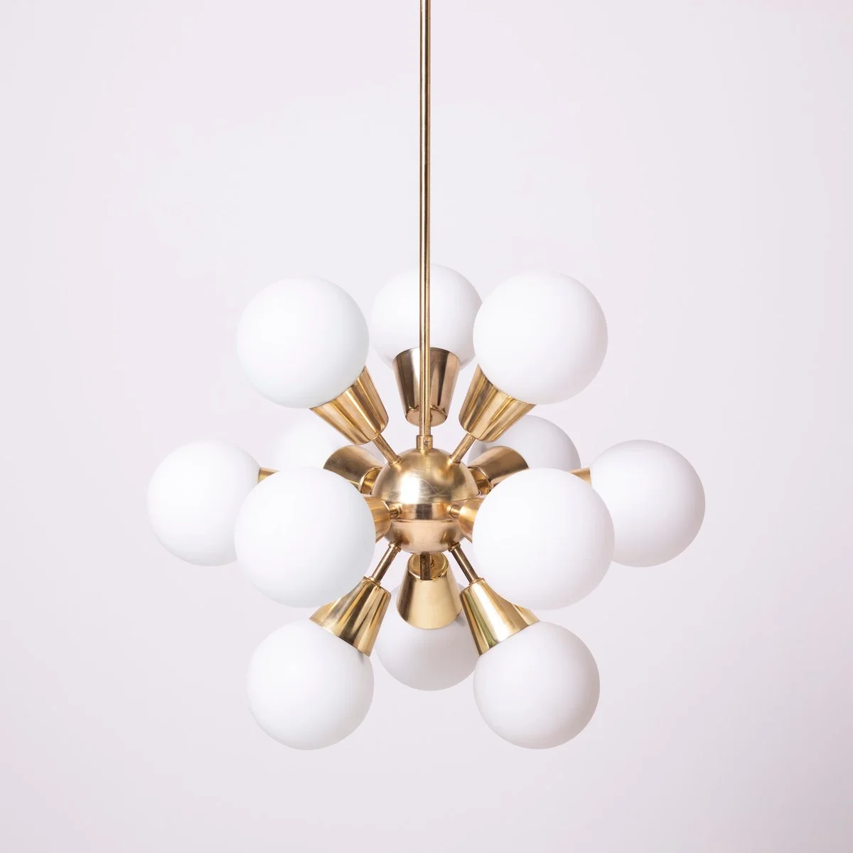 Sputnik-style chandelier, Kamenický Šenov, Czechoslovakia, 1970s