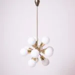 Sputnik-style chandelier, Kamenický Šenov, Czechoslovakia, 1970s