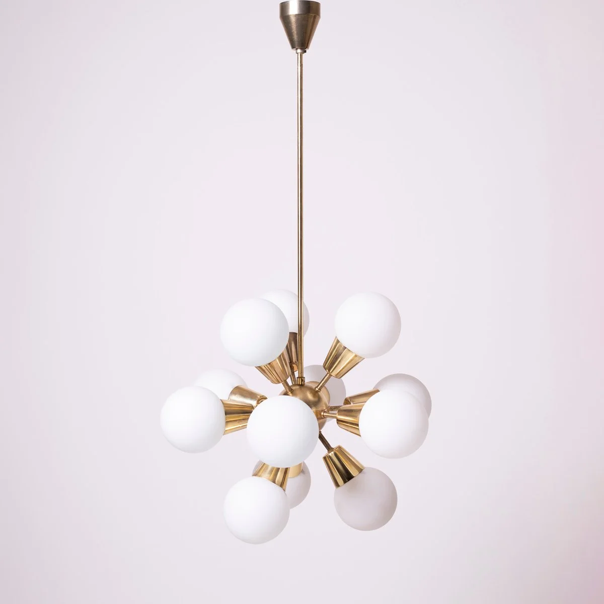 Sputnik-style chandelier, Kamenický Šenov, Czechoslovakia, 1970s