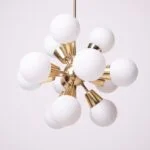 Sputnik-style chandelier, Kamenický Šenov, Czechoslovakia, 1970s