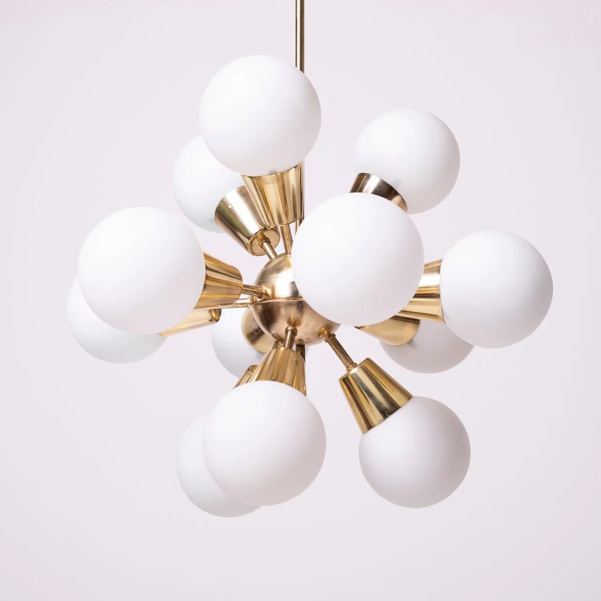Sputnik-style chandelier, Kamenický Šenov, Czechoslovakia, 1970s