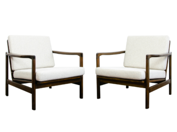 Para foteli B7522, proj. Zenon Bączyk, Polska, lata 60