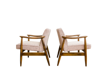 Para foteli GFM-87 proj. Juliusz Kędziorek, Gościcińska Fabryka Mebli, Polska, lata 60