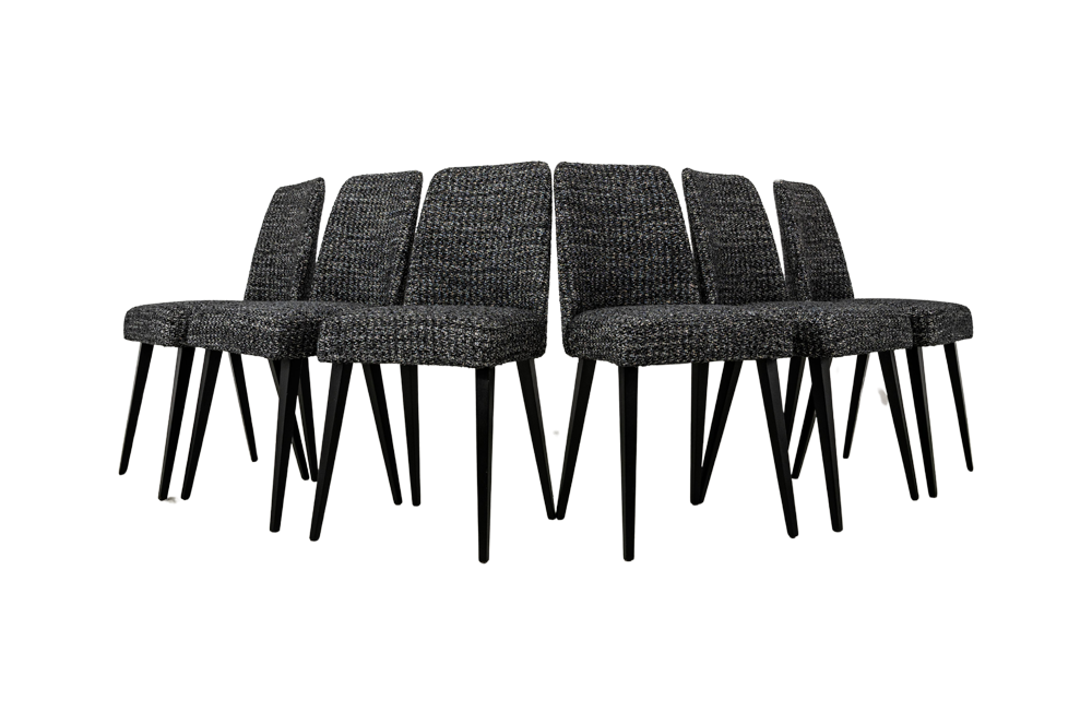 Zestaw 6 krzeseł, Fabryka Mebli w Swarzędziu, Polska, lata 60