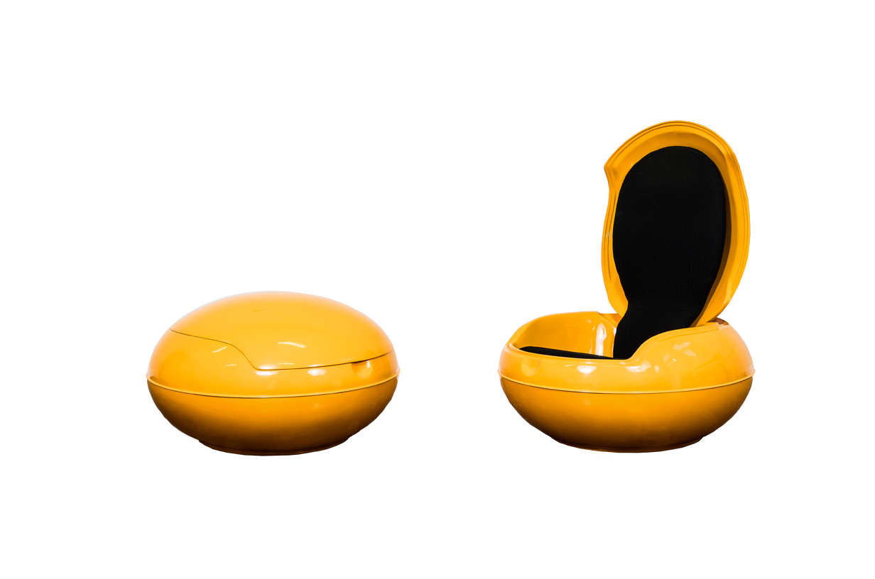 Para foteli Garden Egg Chair, proj. Peter Ghyczy, Niemcy, Lata 70