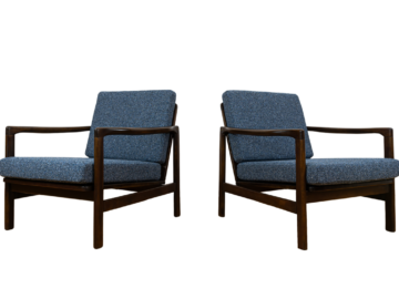 Para foteli B7522, proj. Zenon Bączyk, Polska, lata 60