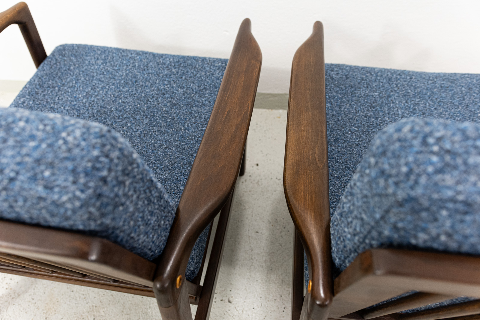 Para foteli B7522, proj. Zenon Bączyk, Polska, lata 60