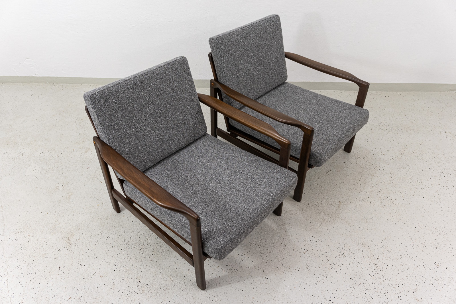 Para foteli B7522, proj. Zenon Bączyk, Polska, lata 60