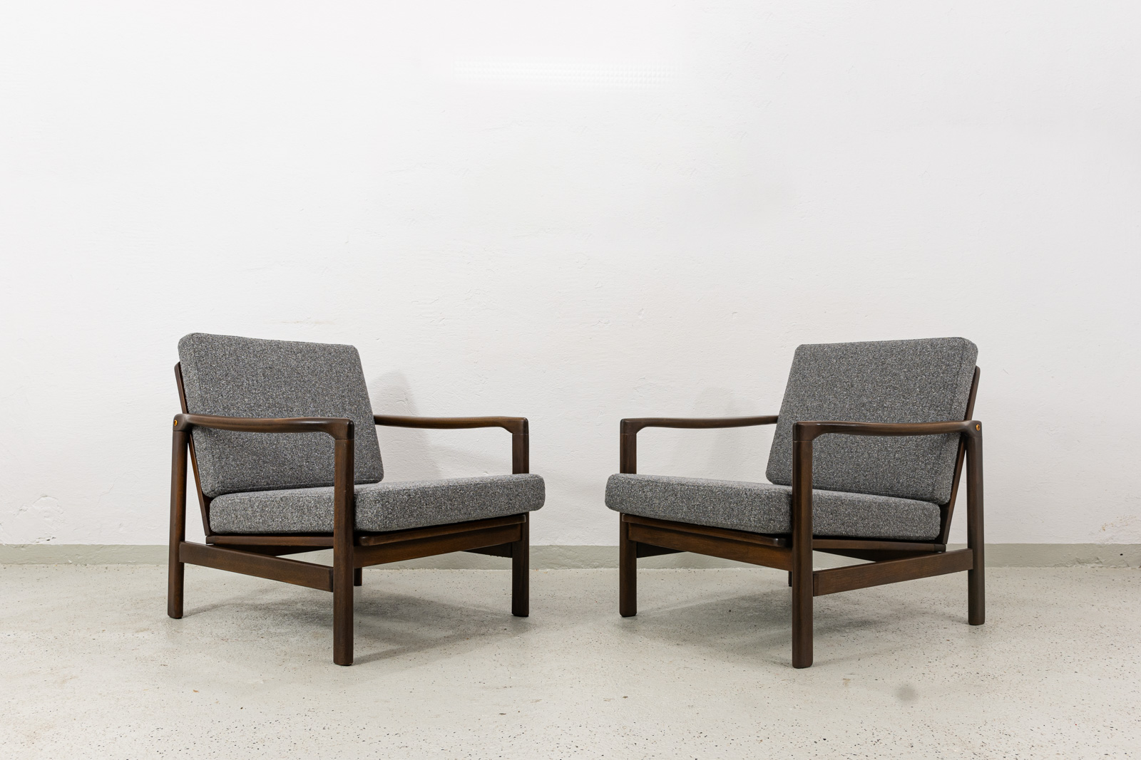 Para foteli B7522, proj. Zenon Bączyk, Polska, lata 60