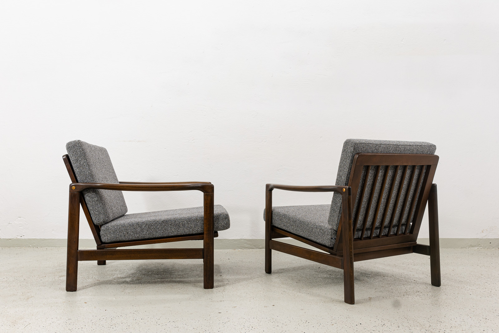 Para foteli B7522, proj. Zenon Bączyk, Polska, lata 60