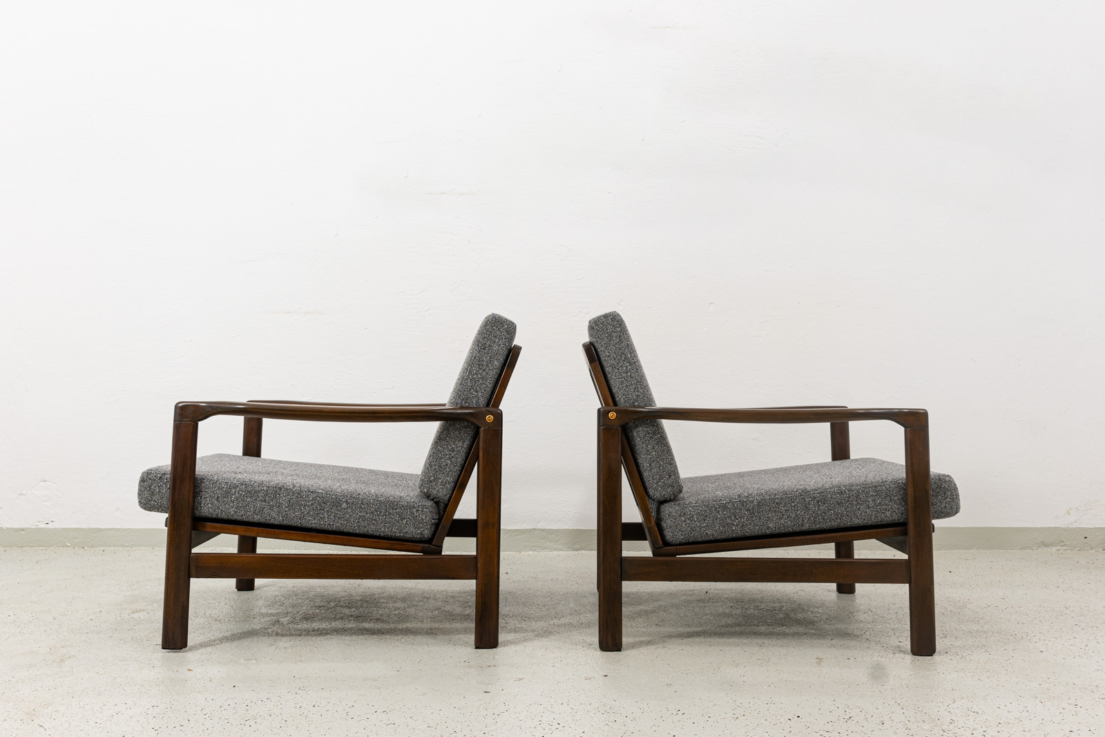 Para foteli B7522, proj. Zenon Bączyk, Polska, lata 60