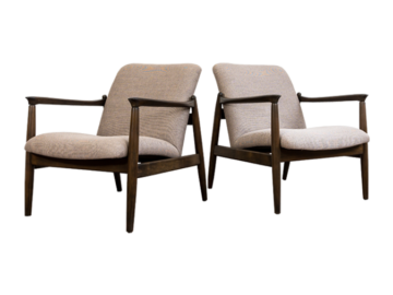 Pair of GFM-64 armchairs designed by Edmund Homa, Gościcińska Furniture Factory, Poland, 1960s