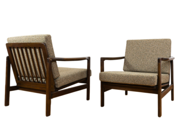 Para foteli B7522, proj. Zenon Bączyk, Polska, lata 60