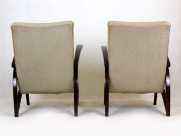 Pair of B7522 Armchairs, designed by Zenon Bączyk, Poland, 1960s