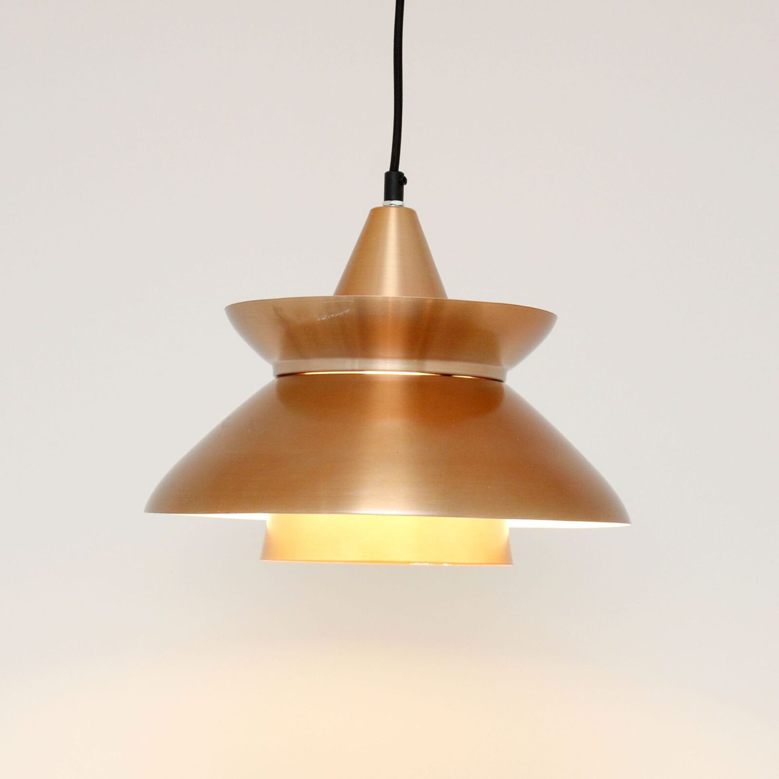 Lampa miedziana, Dania, lata 60