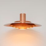 Lampa miedziana P376, proj. Kastholm & Fabricius, 1964