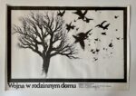 Plakat "Wojna w rodzinnym domu" proj. Mieczysław Wasilewski, 1987