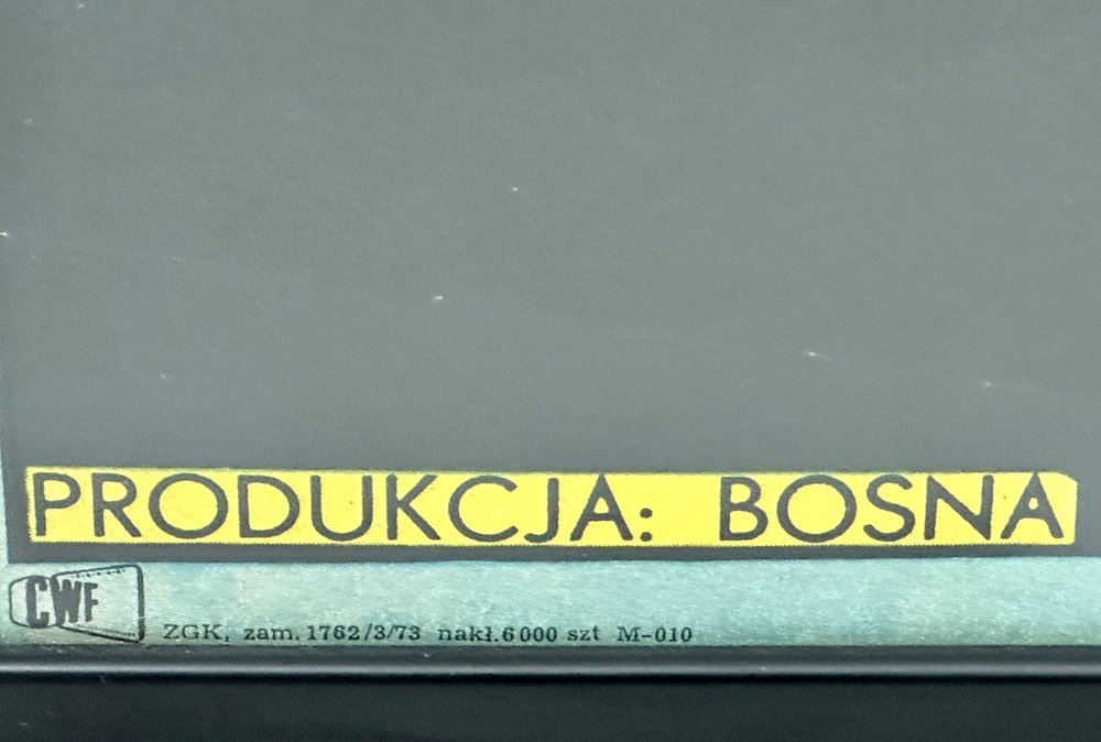 Plakat oprawiony "Nokaut" proj. Andrzej Krajewski, 1973