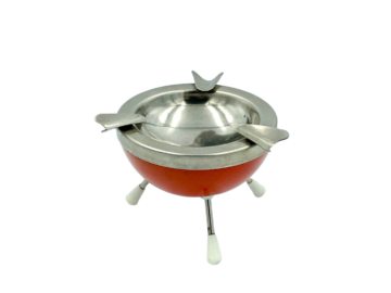 Popielniczka metalowa, Polska, lata 70