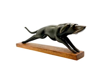 Figurka psa myśliwskiego, lata 50