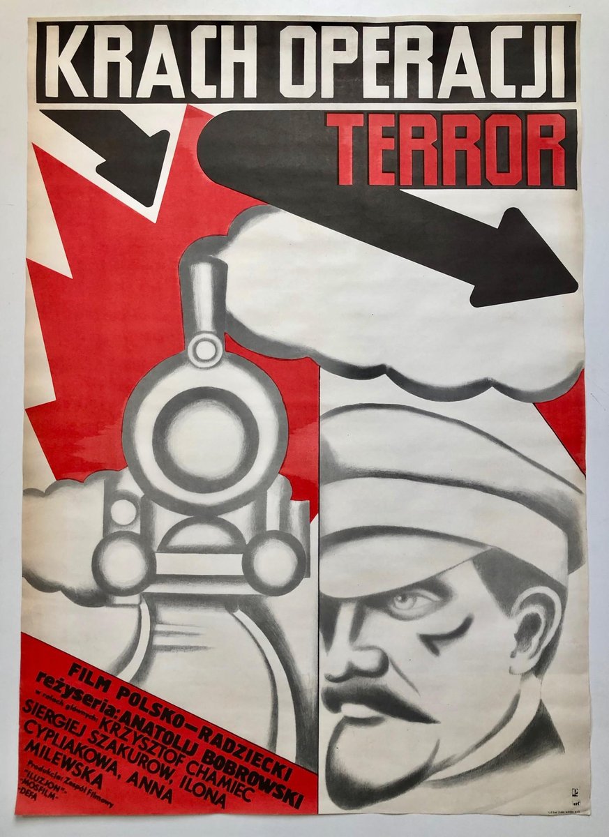 Plakat "Krach Operacji Terror" proj. Maria Ichnatowicz, 1982