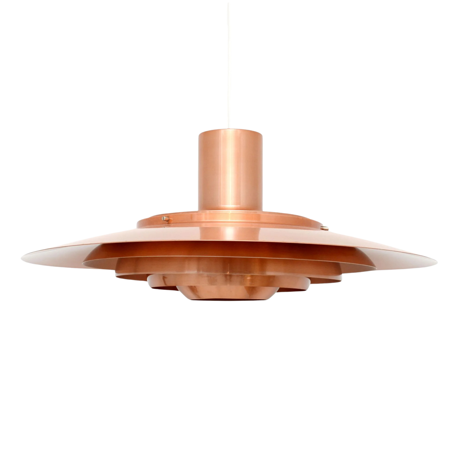 Lampa miedziana P376, proj. Kastholm & Fabricius, 1964