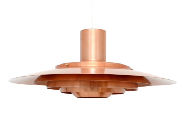 Lampa miedziana P376, proj. Kastholm & Fabricius, 1964