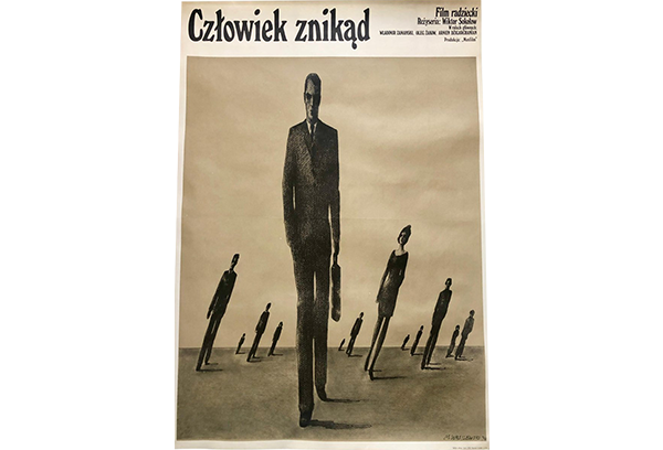 Plakat “Człowiek znikąd” proj. Mieczysław Wasilewski, 1974