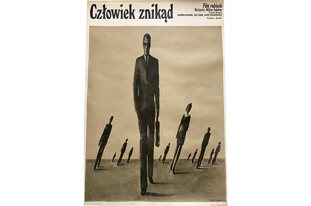 Plakat “Człowiek znikąd” proj. Mieczysław Wasilewski, 1974