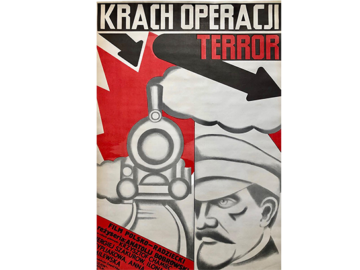 Plakat "Krach Operacji Terror" proj. Maria Ichnatowicz, 1982