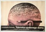 Plakat “Tajemnica spalonego domu” proj. Wiesław Wałkuski, 1988