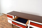 Sideboard z malaturą w stylu op-art, Niemcy, lata 60