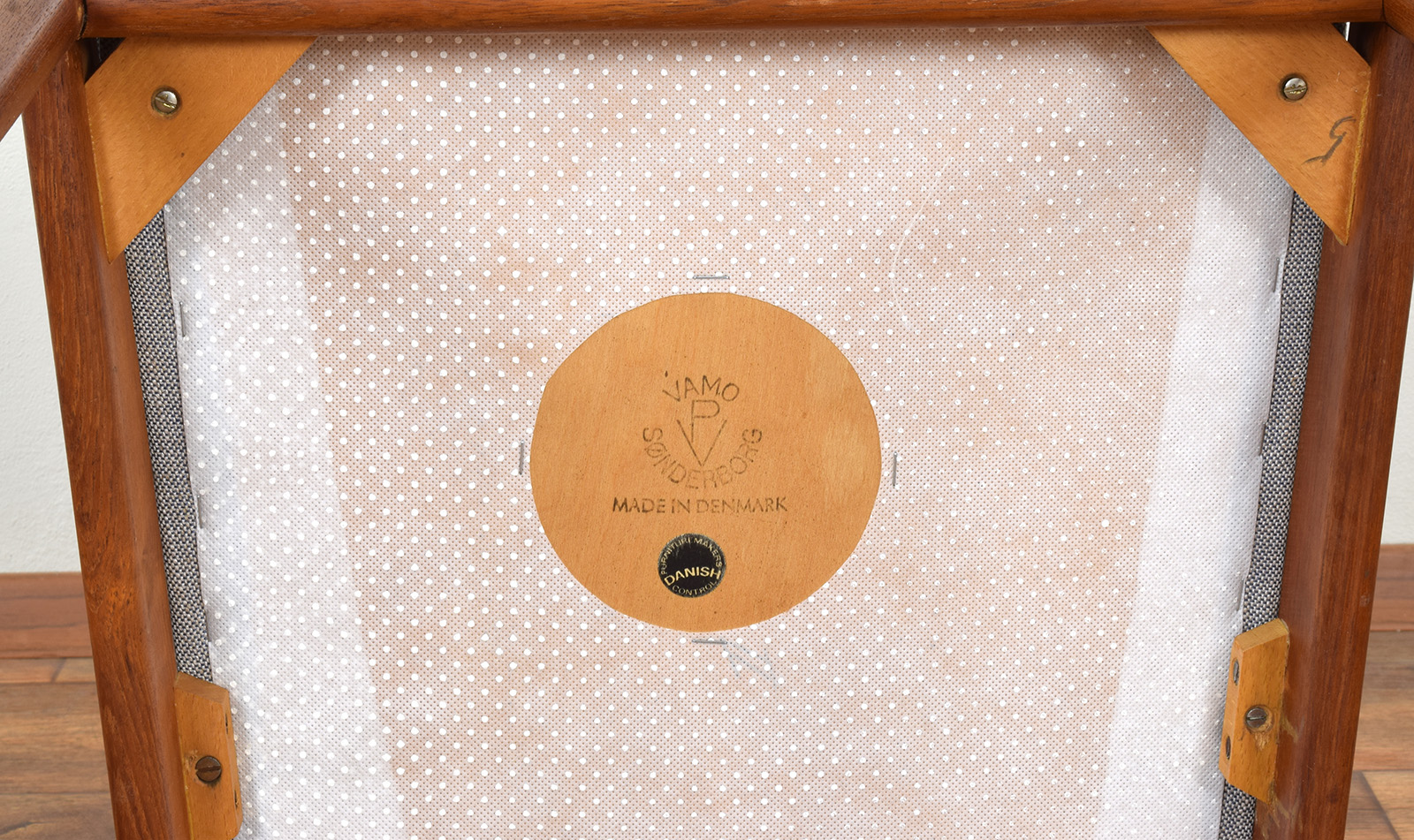 Zestaw 4 krzeseł, tek, proj. Torbjörn Afdal, Vamo, Dania, lata 60