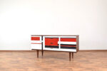 Sideboard z malaturą w stylu op-art, Niemcy, lata 60