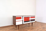 Sideboard z malaturą w stylu op-art, Niemcy, lata 60