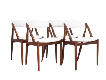 Zestaw 4 krzeseł model 31 proj. Kai Kristiansen, Dania, lata 60