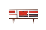 Sideboard z malaturą w stylu op-art, Niemcy, lata 60