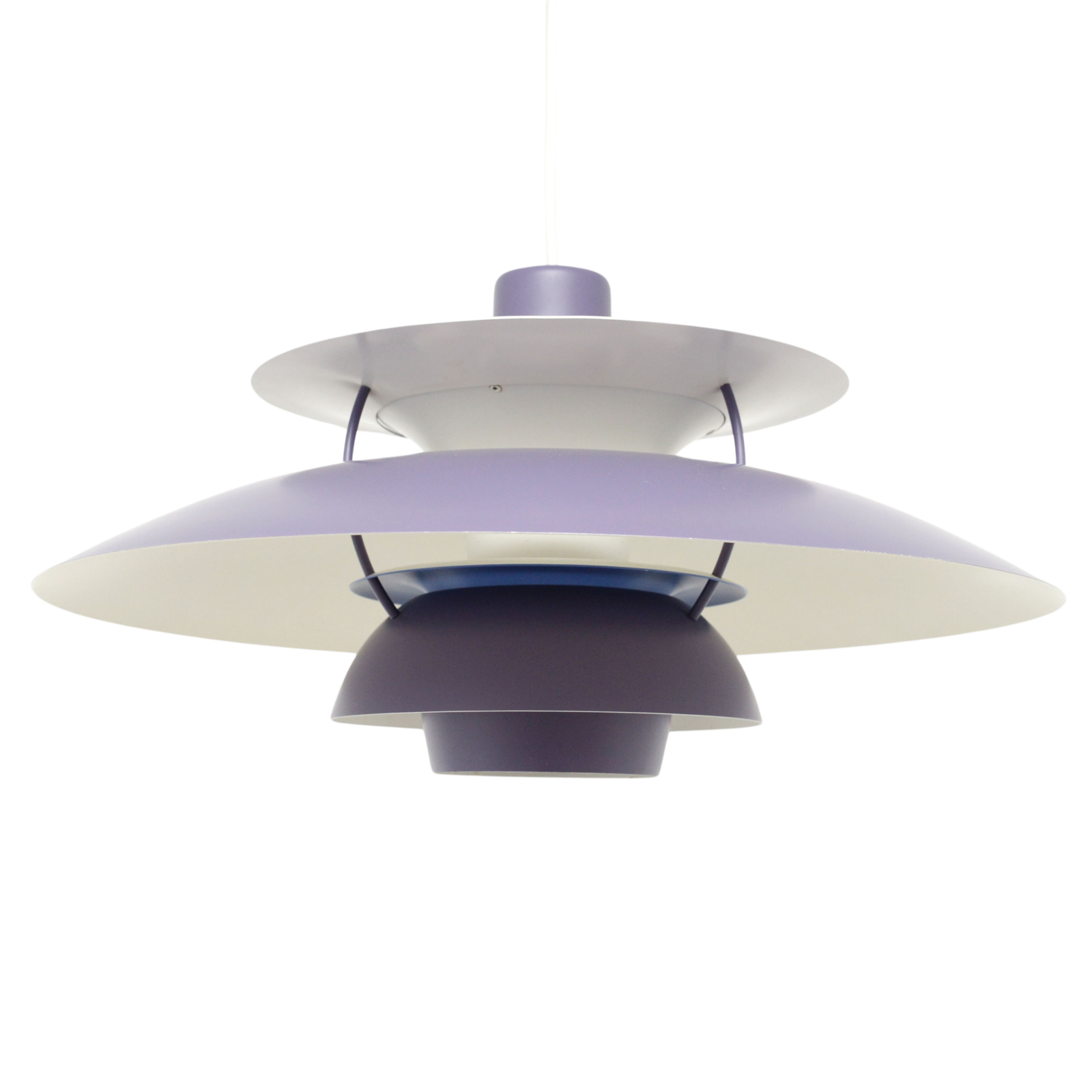 Lampa wisząca vintage, PH5, proj. Henningsen, L. Poulsen, Dania, lata 60