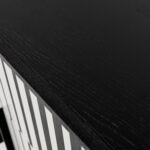 Komoda vintage, z malaturą Op-Art, Polska, lata 70