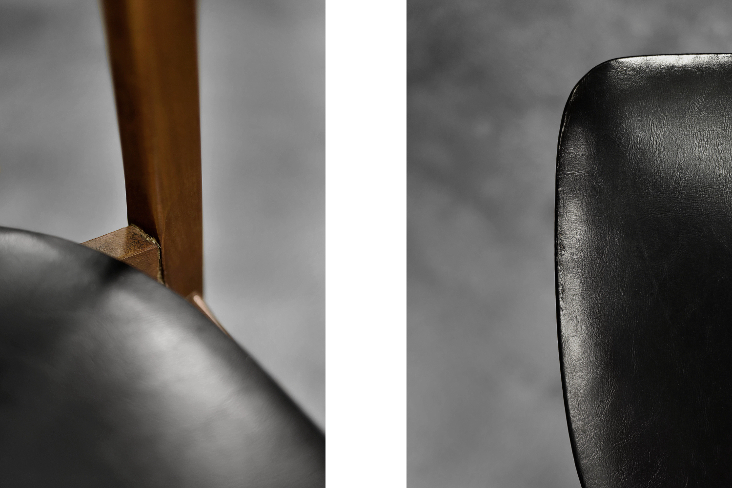 Zestaw 4 krzeseł modernistycznych, Dania, lata 60