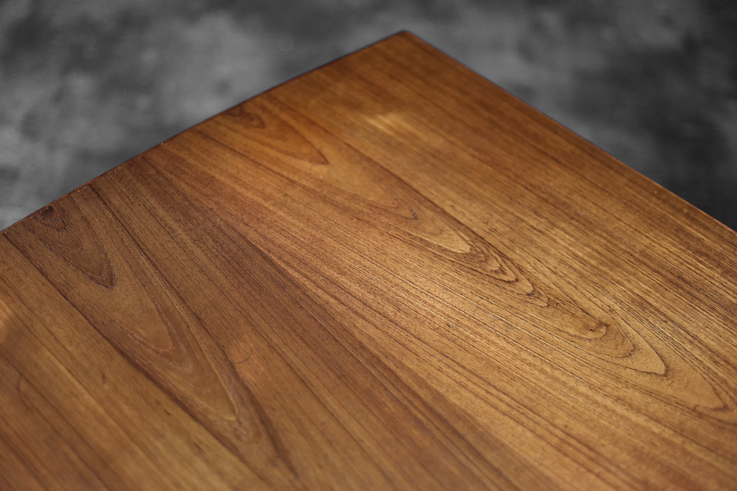 Biurko tekowe dwustronne, Dania, lata 60