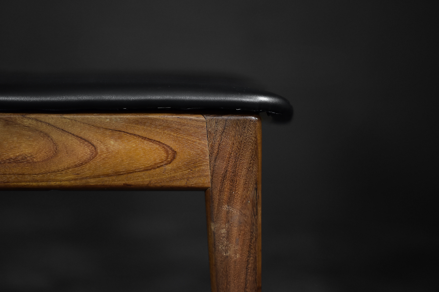 Zestaw 4 tekowych krzeseł jadalnianych, Dania, lata 60