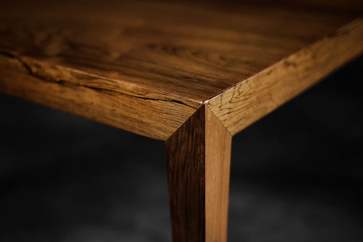 Stolik kawowy, palisander, proj. Severin Hansen, Haslev Møbelsnedkeri, Dania, lata 60