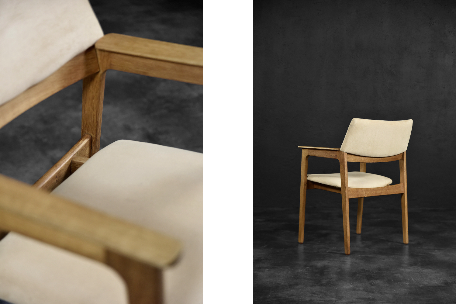 Modernistyczne krzesło gabinetowe, Dania, lata 60