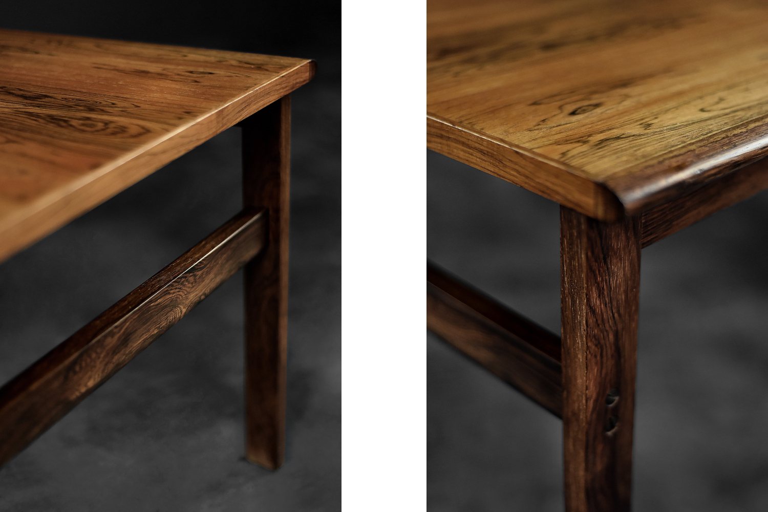 Stolik kawowy palisandrowy Capella, proj. Illum Wikkelsø, Niels Eilersen, Dania, lata 60