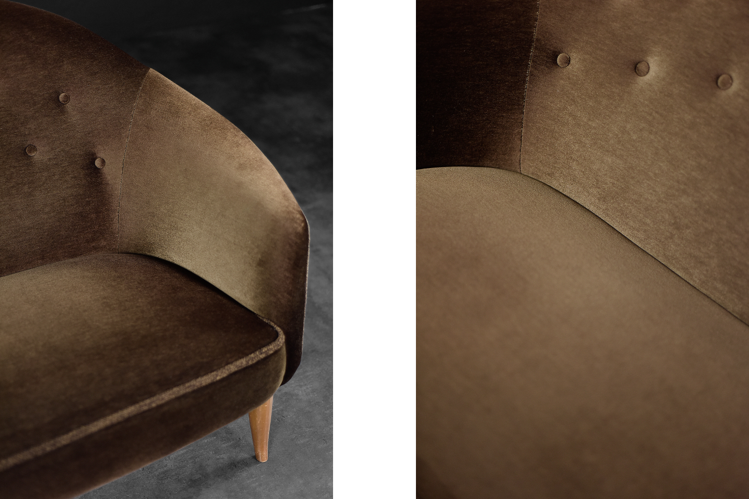 Sofa skandynawska Paradiset, proj. Kerstin Hörlin-Holmquist, Nordiska Kompaniet, Szwecja, lata 50